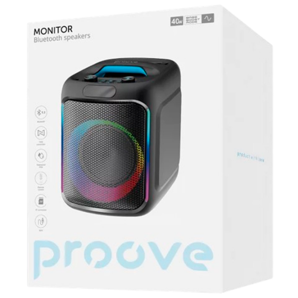 Boxă portabilă Proove Monitor 40 Black 40 W photo 5