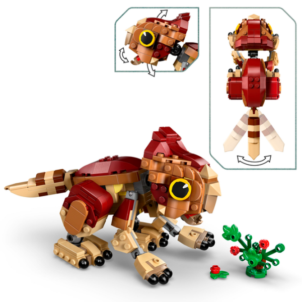 Constructor LEGO Baby Dinosaur Dolores: Aquilops Red Numărul de piese 339, 7+ photo 4