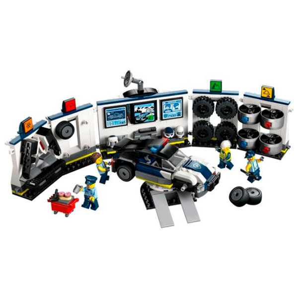 Constructor LEGO Custom Police Garage Blue Numărul de piese 489, 6+ photo 2