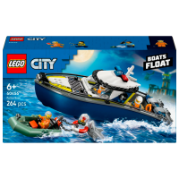 Constructor LEGO Police Boat Blue Numărul de piese 264, 6+