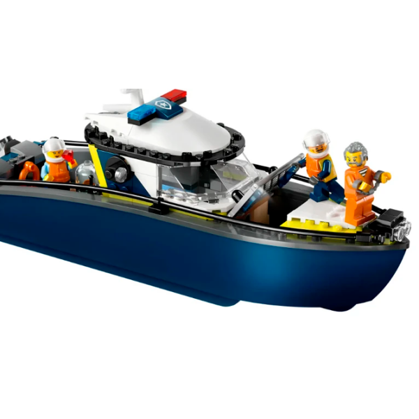 Constructor LEGO Police Boat Blue Numărul de piese 264, 6+ photo 4