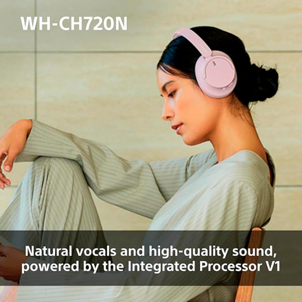 Наушники Sony WH-CH720N Розовый Беспроводные / Персональный / Полноразмерные photo 4