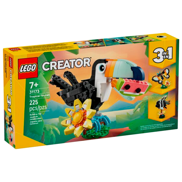 Constructor LEGO Tropical Toucan Black Numărul de piese 225, 7+ photo 1