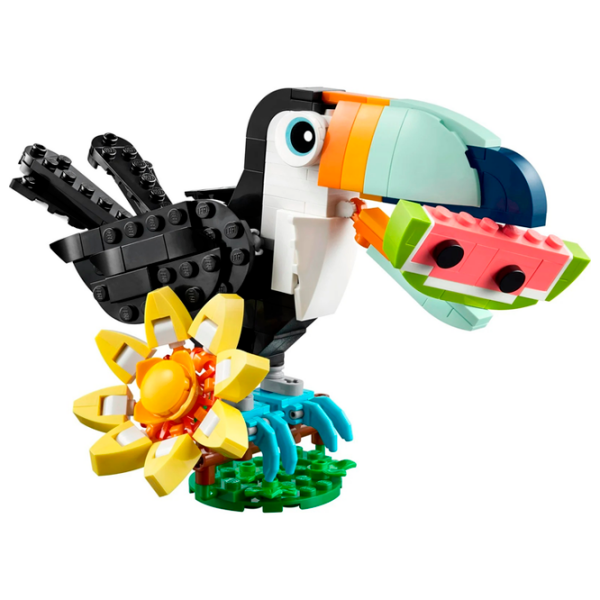 Constructor LEGO Tropical Toucan Black Numărul de piese 225, 7+ photo 2