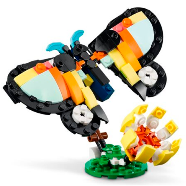 Constructor LEGO Tropical Toucan Black Numărul de piese 225, 7+ photo 4