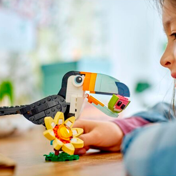 Constructor LEGO Tropical Toucan Black Numărul de piese 225, 7+ photo 7