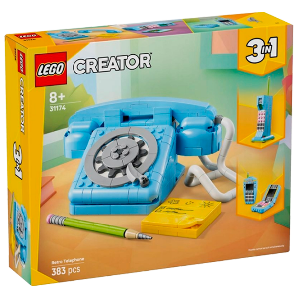 Constructor LEGO Retro Telephone Blue Numărul de piese 383, 8+ photo 1