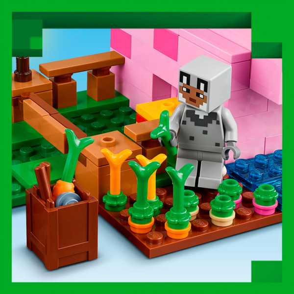 Constructor LEGO The Baby Pig House Pink Numărul de piese 238, 7+ photo 4