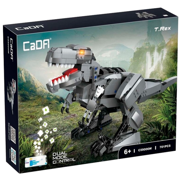 Конструктор с радиоуправлением CaDa T.Rex Серый Количество деталей 701, 6+ photo 1