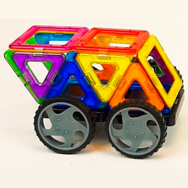 Constructor Play Smart Magnete colorate Black Numărul de piese 16, 3+ photo 3