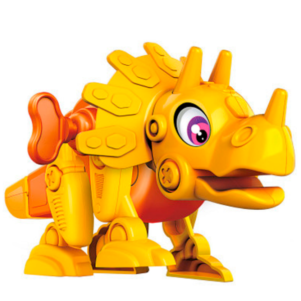 Constructor Clementoni Dino Bot Triceratops Orange Numărul de piese 20, 5+ photo 2