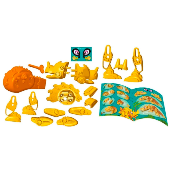 Constructor Clementoni Dino Bot Triceratops Orange Numărul de piese 20, 5+ photo 5