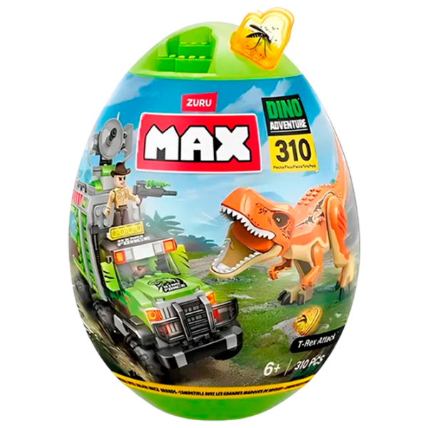 Constructor Zuru T-Rex Attack Multicolor Numărul de piese 310, 6+ photo 1