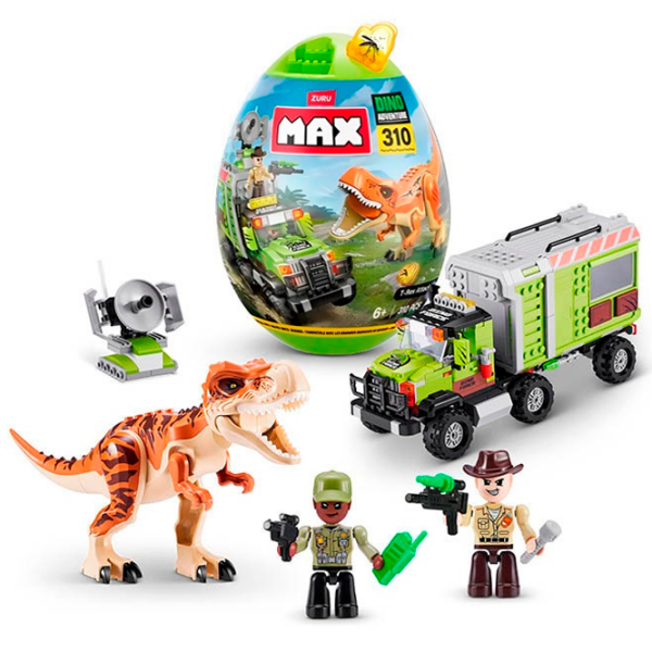Constructor Zuru T-Rex Attack Multicolor Numărul de piese 310, 6+ photo 3