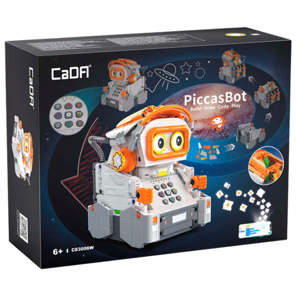 Constructor cu telecomandă CaDa Painting Robot Gray Numărul de piese 461, 6+ photo 1