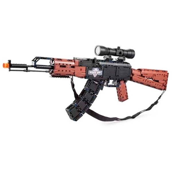 Constructor CaDa AK47 Assault Rifle Black Numărul de piese 738, 8+ photo 2