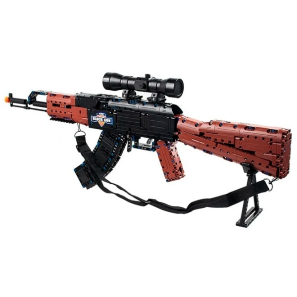 Constructor CaDa AK47 Assault Rifle Black Numărul de piese 738, 8+ photo 4