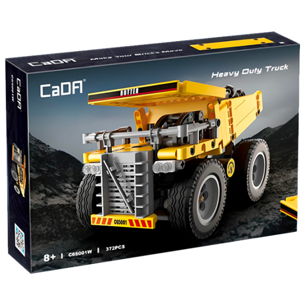 Constructor CaDa Heavy Duty Truck Yellow Numărul de piese 372, 8+ photo 1