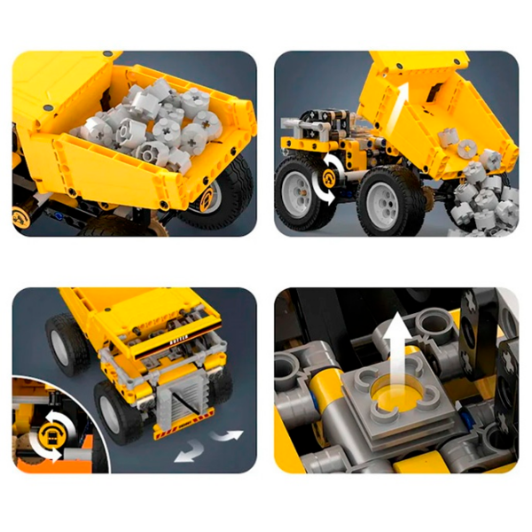 Constructor CaDa Heavy Duty Truck Yellow Numărul de piese 372, 8+ photo 3