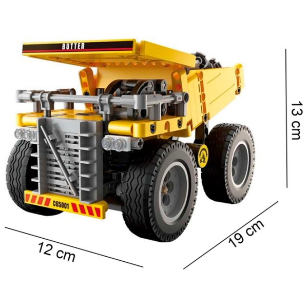 Constructor CaDa Heavy Duty Truck Yellow Numărul de piese 372, 8+ photo 5