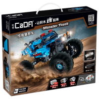 Constructor cu telecomandă CaDa Monster Truck Blue Numărul de piese 699, 8+