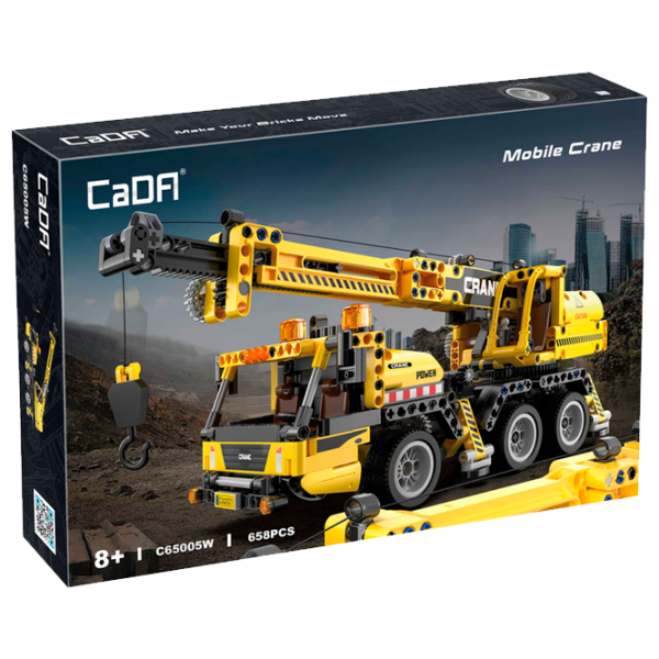 Конструктор CaDa Mobile Crane Желтый Количество деталей 658, 8+ photo 1