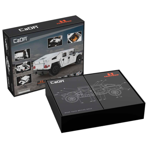 Constructor CaDa Hummer Humvee White Numărul de piese 1380, 8+ photo 5