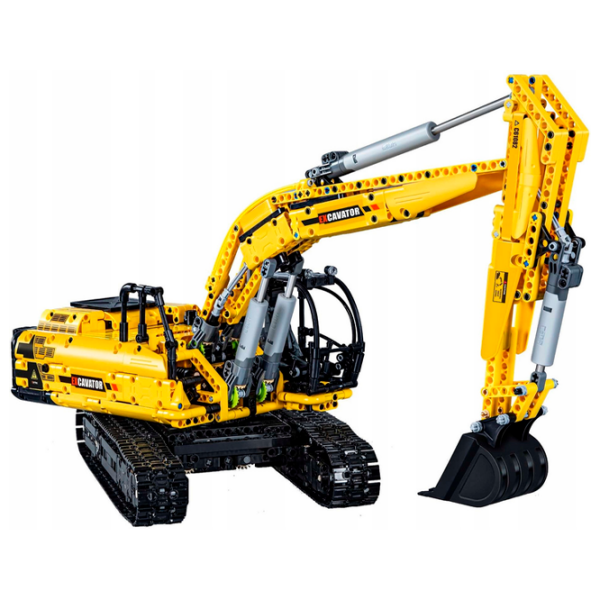 Constructor CaDa Fully Functional Excavator Yellow Numărul de piese 1702, 8+ photo 2
