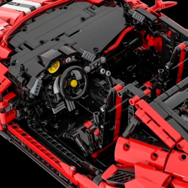 Constructor CaDa Italian super car Red Numărul de piese 3246, 14+ photo 5