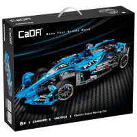 Constructor CaDa Electric Super Racing Car Blue Numărul de piese 1667, 8+