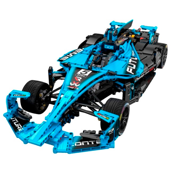 Constructor CaDa Electric Super Racing Car Blue Numărul de piese 1667, 8+ photo 2