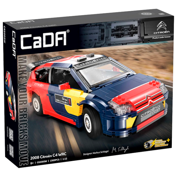 Constructor CaDa 2008 Citroen C4 WRC Red Numărul de piese 1569, 8+ photo 1