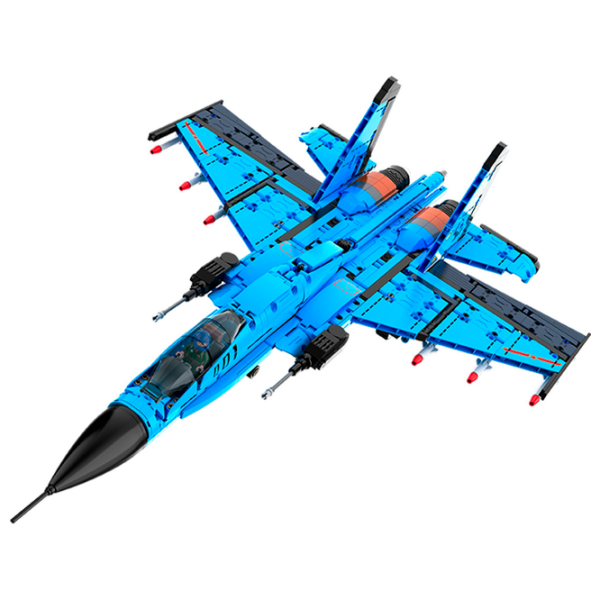 Constructor cu telecomandă CaDa J-15 Flying Shark Blue Numărul de piese 1481, 8+ photo 2