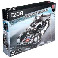 Constructor CaDa Porshe 919 Sport-Car White Numărul de piese 1586, 8+