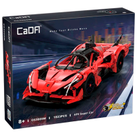 Constructor CaDa APE Super-Car Red Numărul de piese 1823, 8+