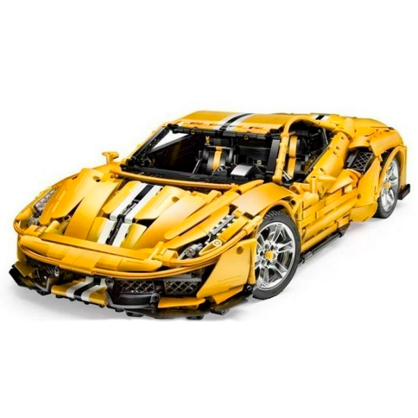 Constructor cu telecomandă CaDa Italian super car Yellow Numărul de piese 3187, 6+ photo 2