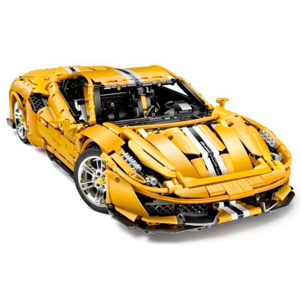 Constructor cu telecomandă CaDa Italian super car Yellow Numărul de piese 3187, 6+ photo 3