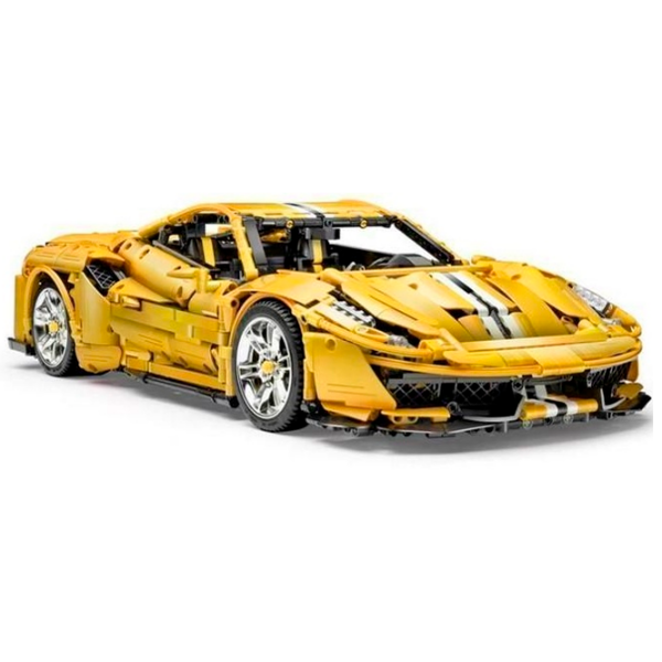 Constructor cu telecomandă CaDa Italian super car Yellow Numărul de piese 3187, 6+ photo 5