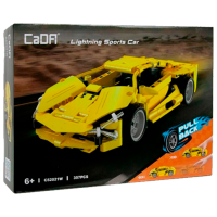 Constructor CaDa Lightning Sport Car Yellow Numărul de piese 357, 6+
