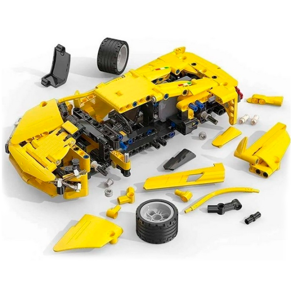 Constructor CaDa Lightning Sport Car Yellow Numărul de piese 357, 6+ photo 4