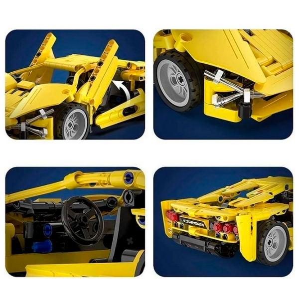Constructor CaDa Lightning Sport Car Yellow Numărul de piese 357, 6+ photo 5