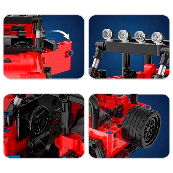 Constructor CaDa Adventure Off Roader Red Numărul de piese 317, 6+ photo 4