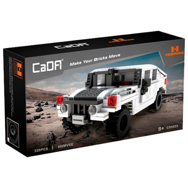 Constructor CaDa Hummer Humvee White Numărul de piese 328, 8+ photo 1