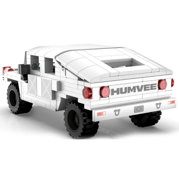 Constructor CaDa Hummer Humvee White Numărul de piese 328, 8+ photo 3