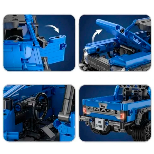 Constructor CaDa Smash Off-Roader Blue Numărul de piese 390, 6+ photo 4