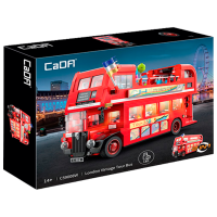 Constructor CaDa London Vintage Tour Bus Red Numărul de piese 1770, 14+