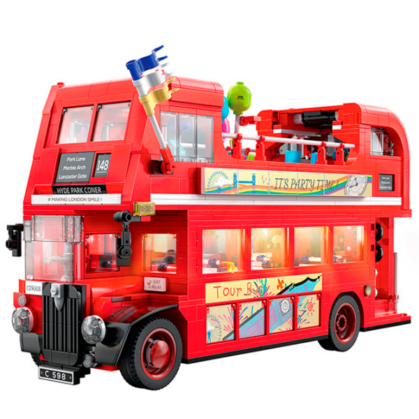 Constructor CaDa London Vintage Tour Bus Red Numărul de piese 1770, 14+ photo 3