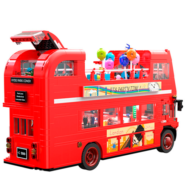 Constructor CaDa London Vintage Tour Bus Red Numărul de piese 1770, 14+ photo 5