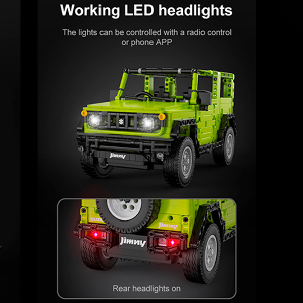 Constructor cu telecomandă CaDa Suzuki JIMNY Green Numărul de piese 579, 8+ photo 4