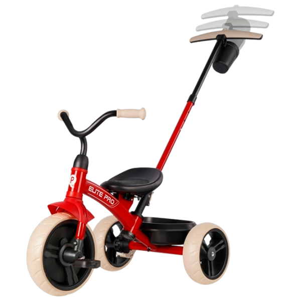 Triciclu Qplay Elite Pro Red  Metal / Pentru copii photo 4